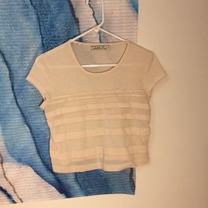 Cream colored crop top